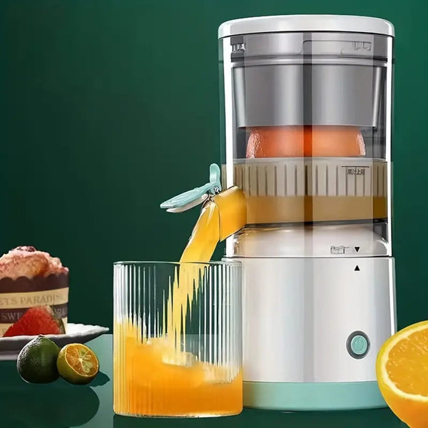 Wireless Juicer, Automatic Electric Fruit Juicer, USB Charges Juice Separator, Portable Squeezer Pressure Blender, Rechargeable Citrus Juicer