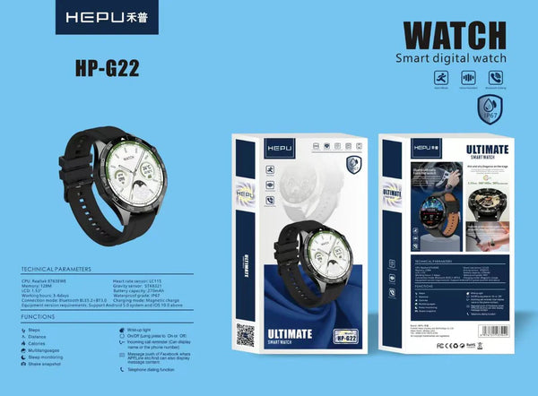 G22 Smartwatch in Saudi Arabia 2025 – Fitness, Health & Smart Notifications