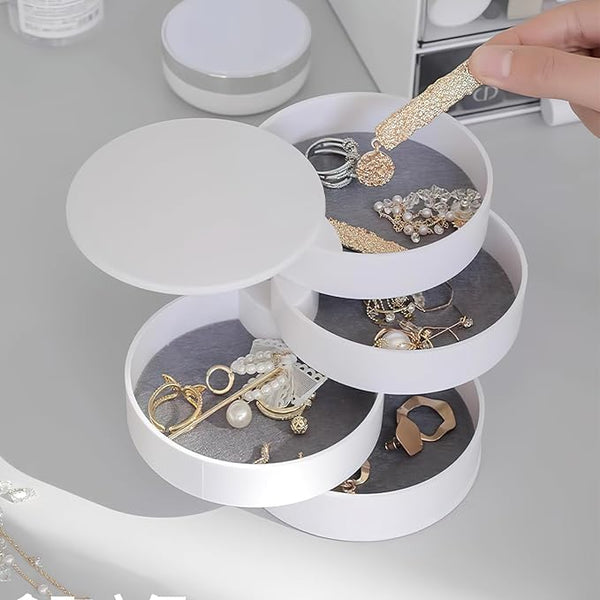 Elegant Round Jewelry Box – Stylish & Functional Storage for Your Precious Accessories