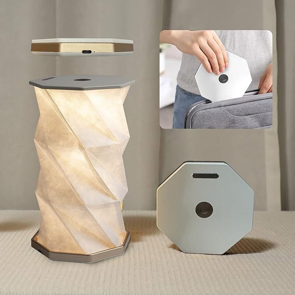 Touch Wireless Bedside Table Lamp, Folding Table Lamps Dimmable LED Table Lamp USB Portable Night Light