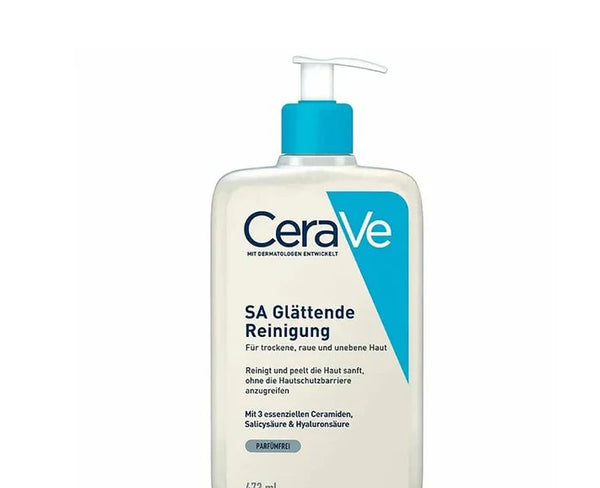 Cerave Sa Smoothing Face And Body Cleanser For Dry, Rough And Bumpy Skin 473Ml With Salicylic Acid